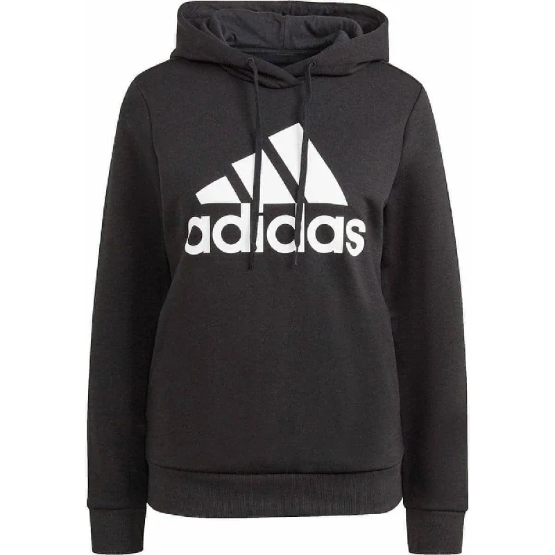 adidas Essentials Logo Fleece Womens Hoody - Black