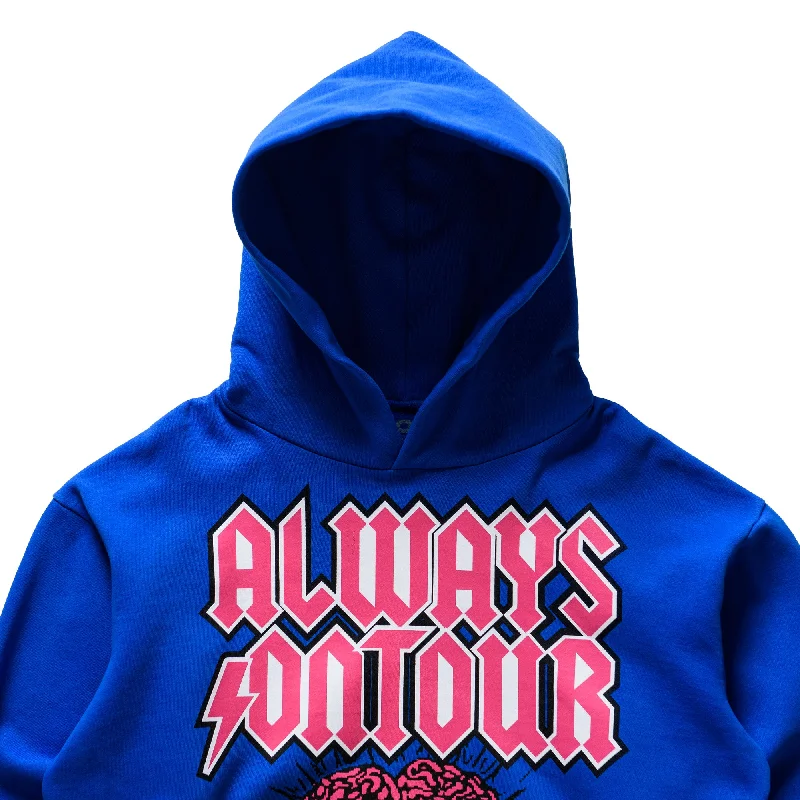 Always On Tour Smiley Hoodie - Blue