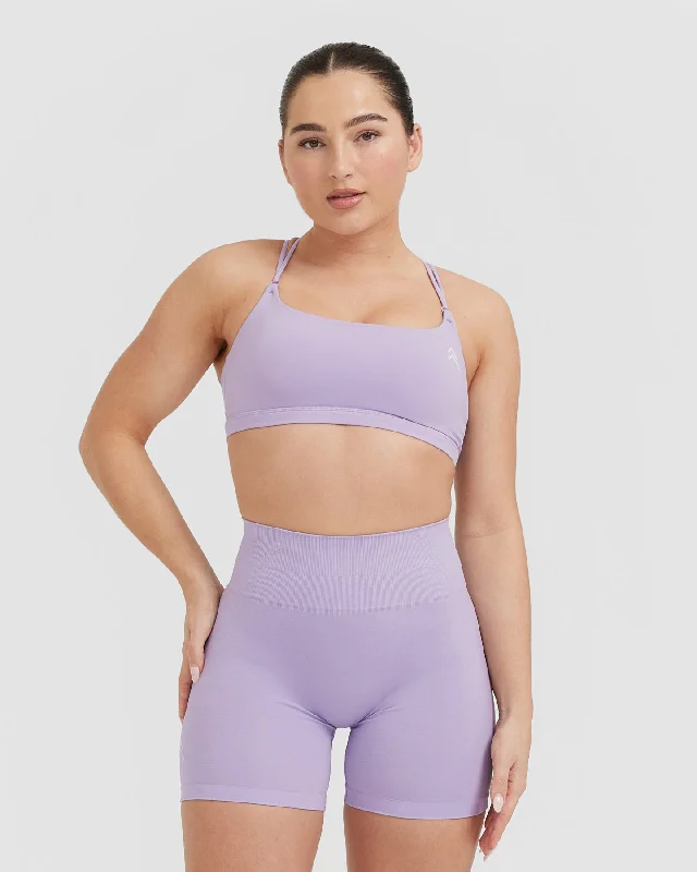 Everyday Cross Over Bralette | Wisteria Purple