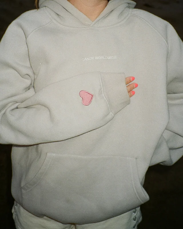 ""Let's Go on a Drive"" Oversized Lux Hoodie in Light Gray