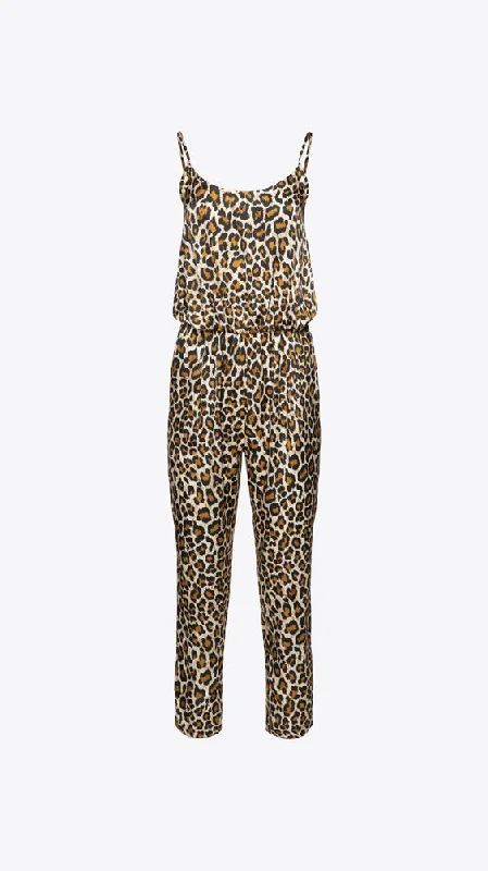 Arden Jumpsuit - Natural Leopard