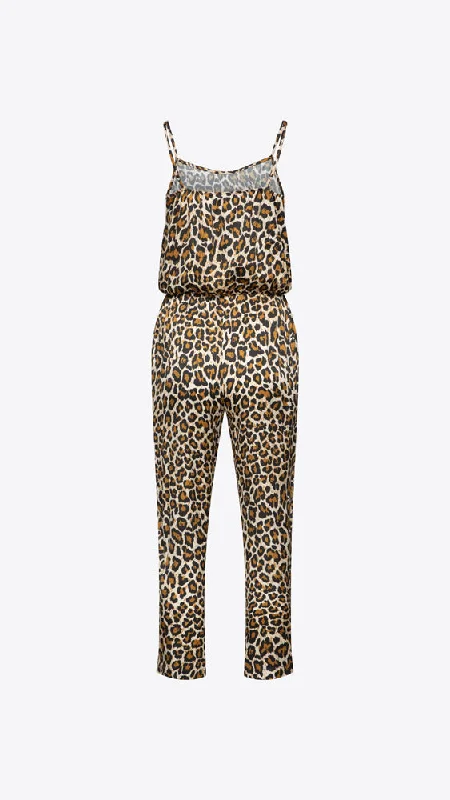 Arden Jumpsuit - Natural Leopard