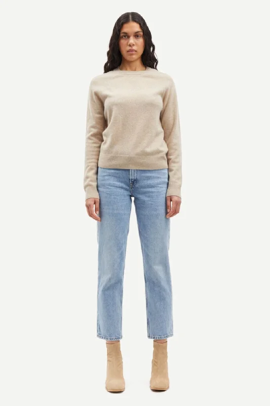 Samsøe Samsøe Boston O-Neck Jumper - Cream Melange