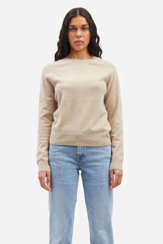 Samsøe Samsøe Boston O-Neck Jumper - Cream Melange