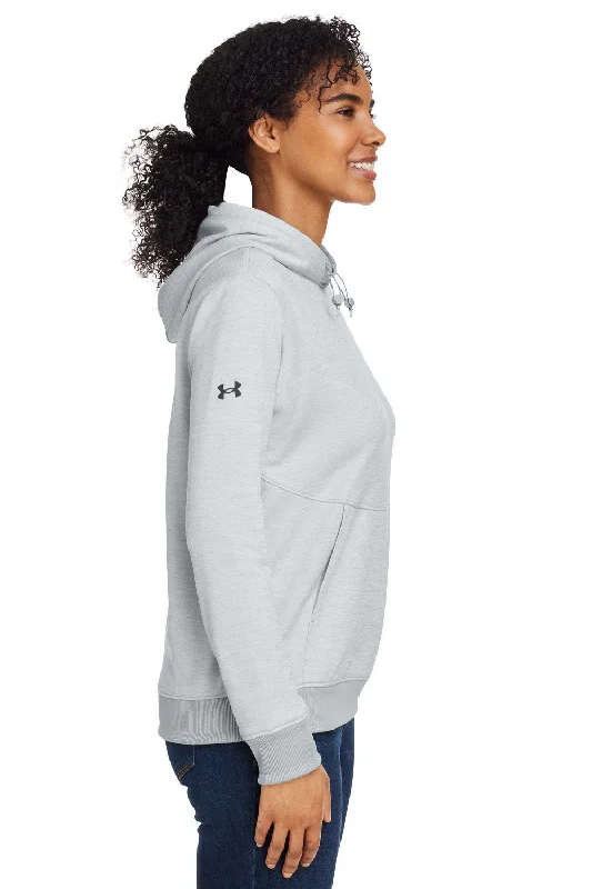 Under Armour Womens Storm Armourfleece Water Resistant Hooded Sweatshirt Hoodie - Mod Grey