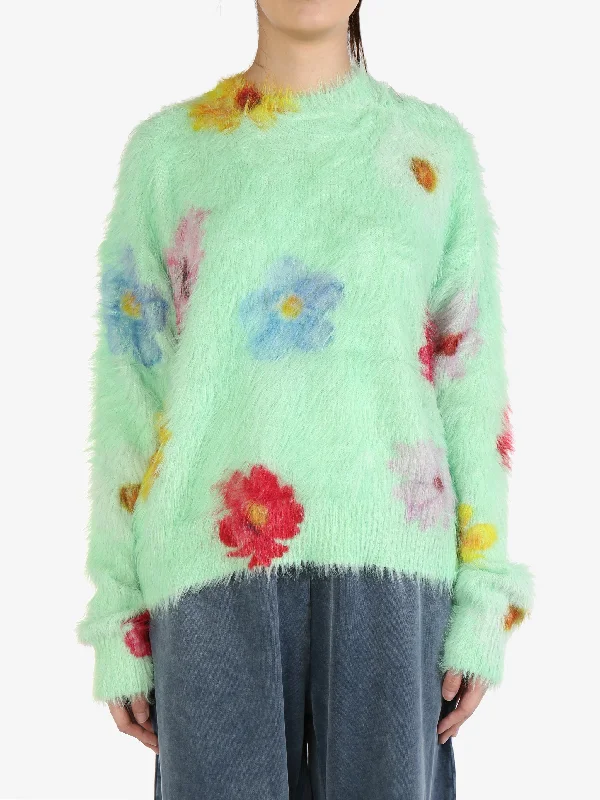 ACNE STUDIOS Women Printed Fluffy Jumper