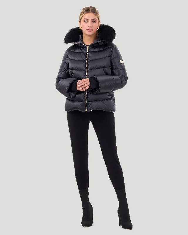 Après-Ski Jacket With Detachable Toscana Shearling Lamb Hood Trim