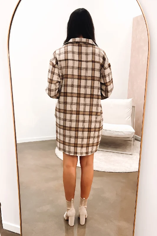 Athea Shirt Dress Brown