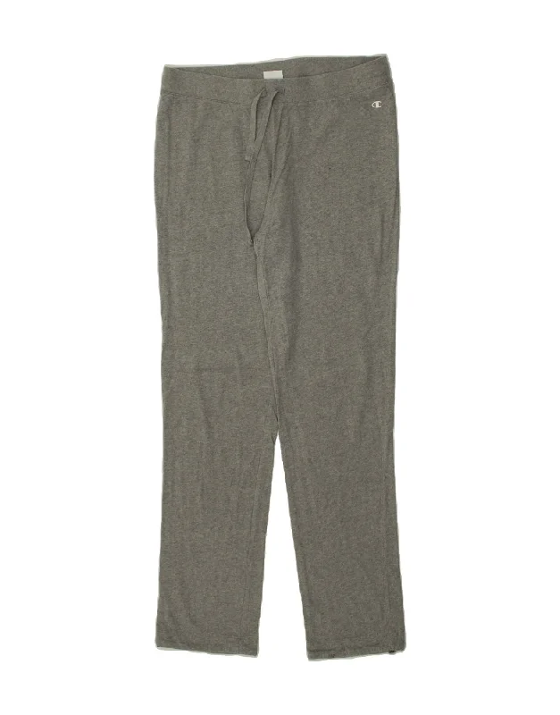 CHAMPION Womens Tracksuit Trousers UK 20 2XL Grey Cotton