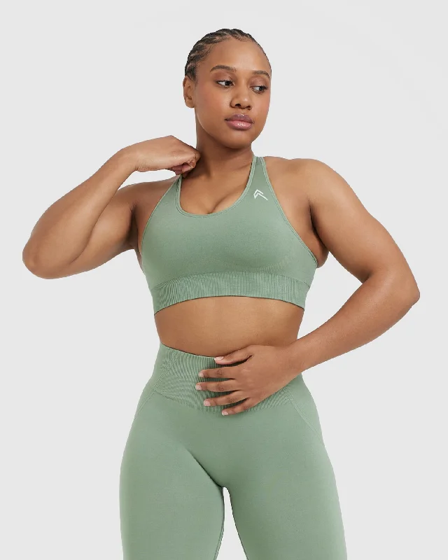 Classic Seamless 2.0 Bralette | Sage Marl