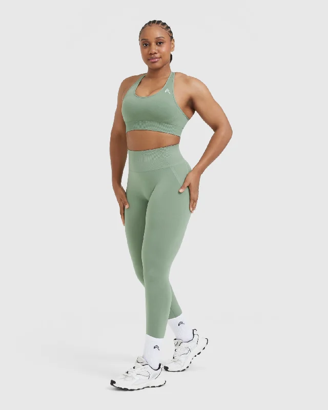 Classic Seamless 2.0 Bralette | Sage Marl