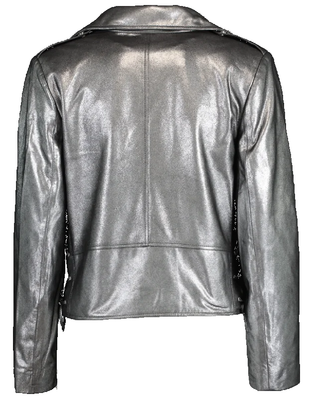 Daphne Cropped Metallic Jacket