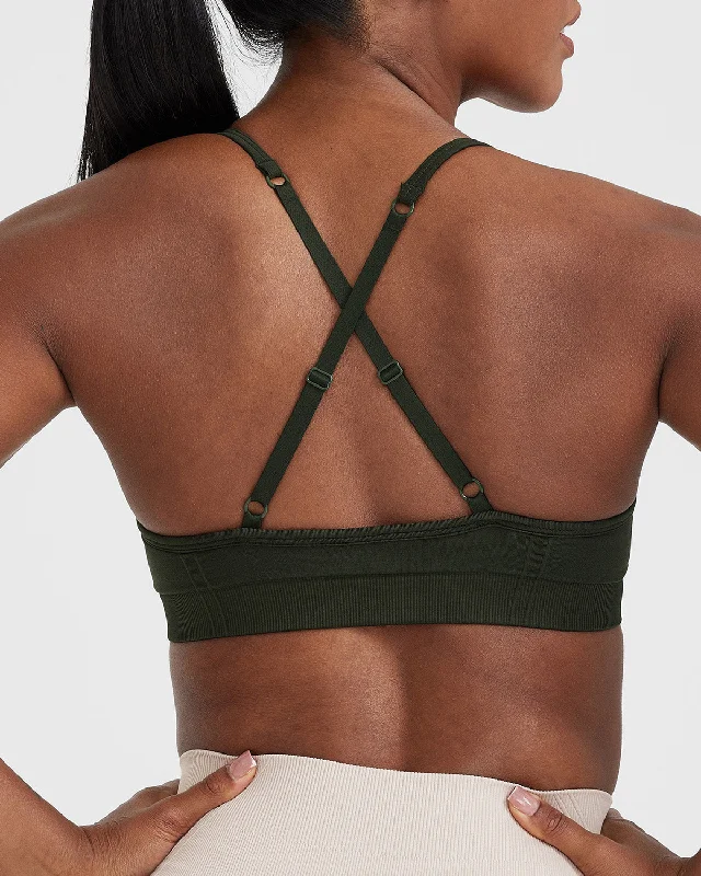 Effortless Strappy Bralette | Khaki