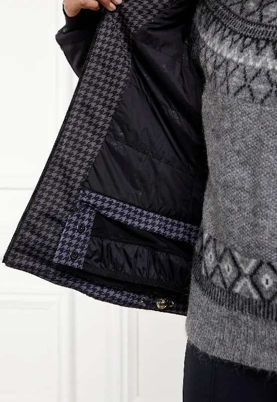 Ski Jacket - Mono Houndstooth