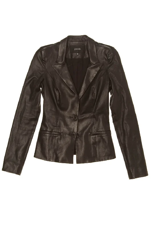 Jitrois - Black Leather Jacket - FR 38