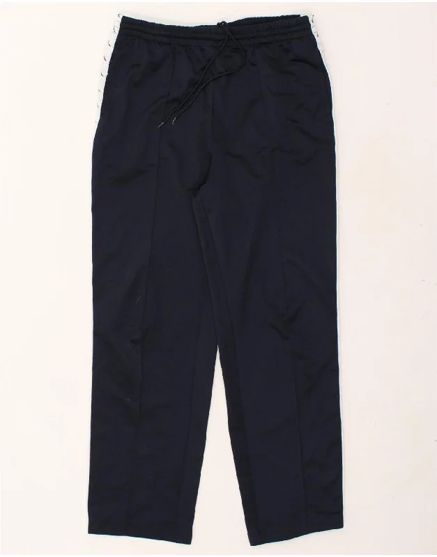 KAPPA Womens Graphic Tracksuit Trousers UK 16 Large Navy Blue Polyester