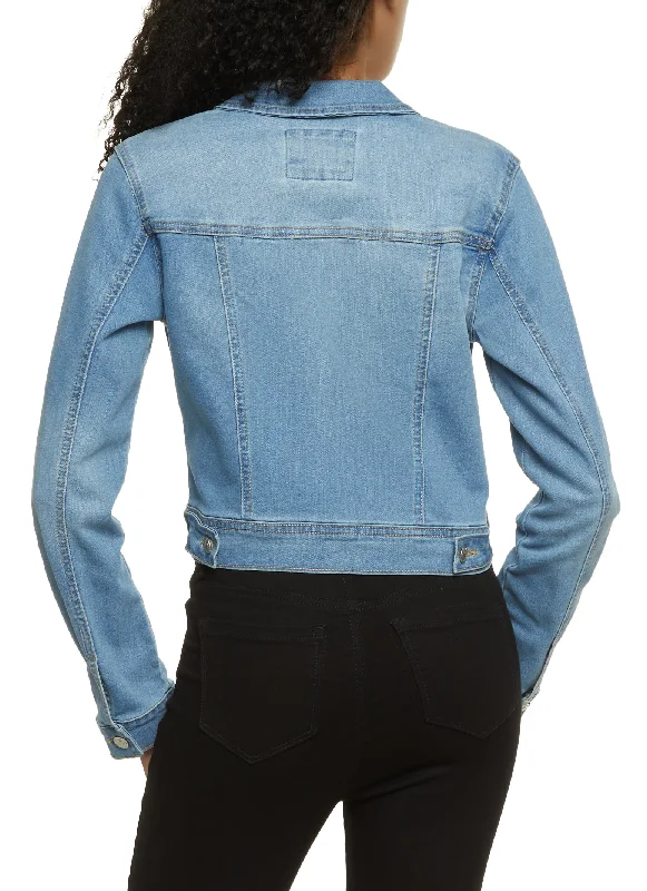 WAX Distressed Denim Jacket