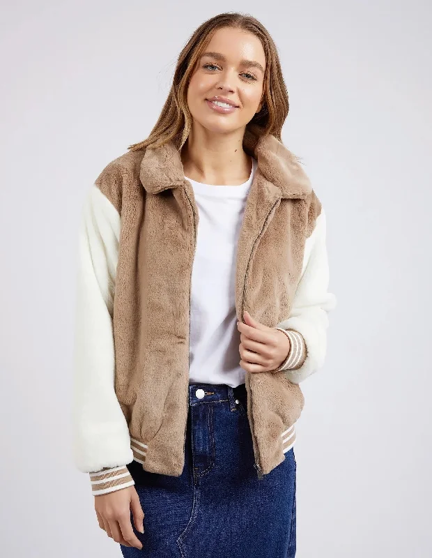 Mae Contrast Bomber - Oat