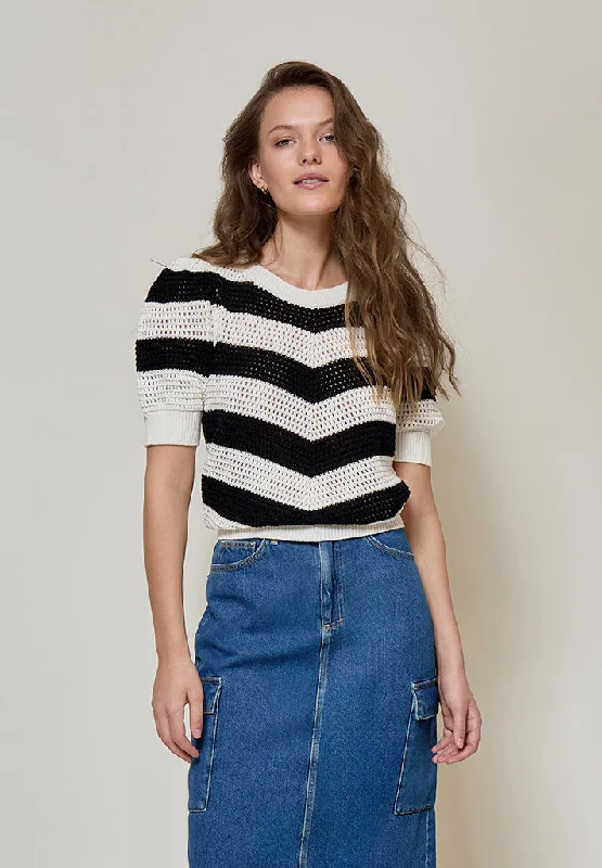 MSIyla T-Shirt - Black Striped