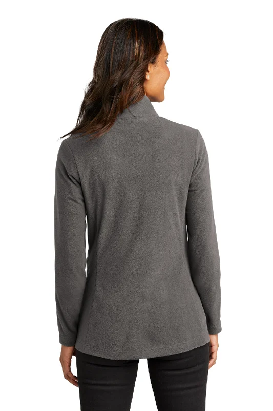 Port Authority Womens Accord Pill Resistant Microfleece Full Zip Jacket - Pewter Grey