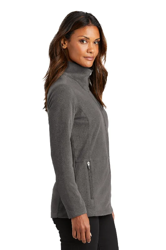 Port Authority Womens Accord Pill Resistant Microfleece Full Zip Jacket - Pewter Grey