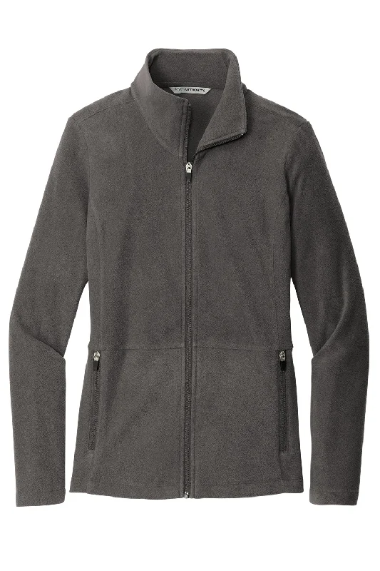 Port Authority Womens Accord Pill Resistant Microfleece Full Zip Jacket - Pewter Grey