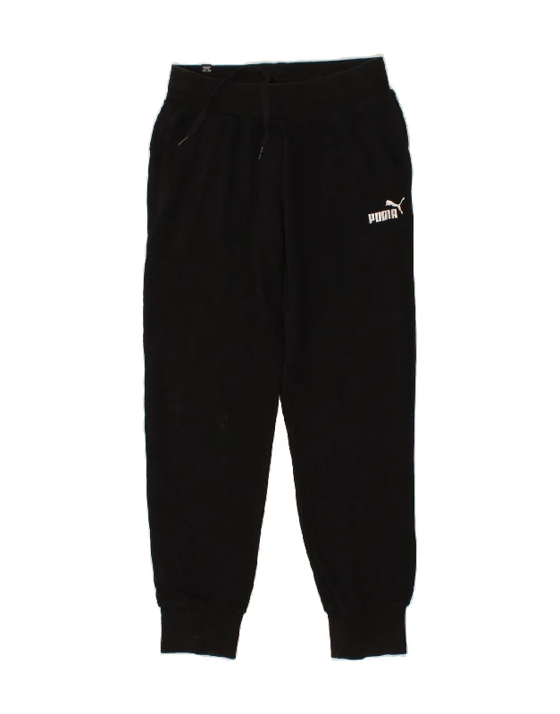 PUMA Womens Tracksuit Trousers Joggers UK 6 XS Black