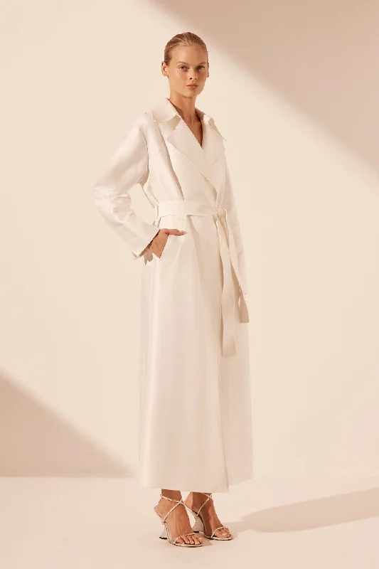 THEA TRENCH COAT - IVORY