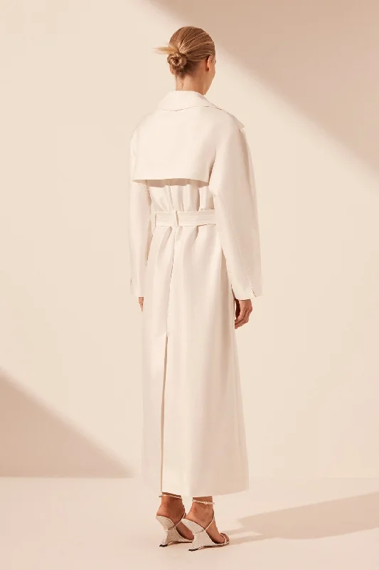 THEA TRENCH COAT - IVORY