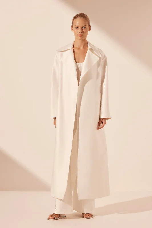 THEA TRENCH COAT - IVORY