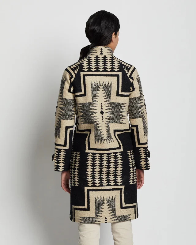 Timberline Jacquard Coat<br>Black/Tan Harding