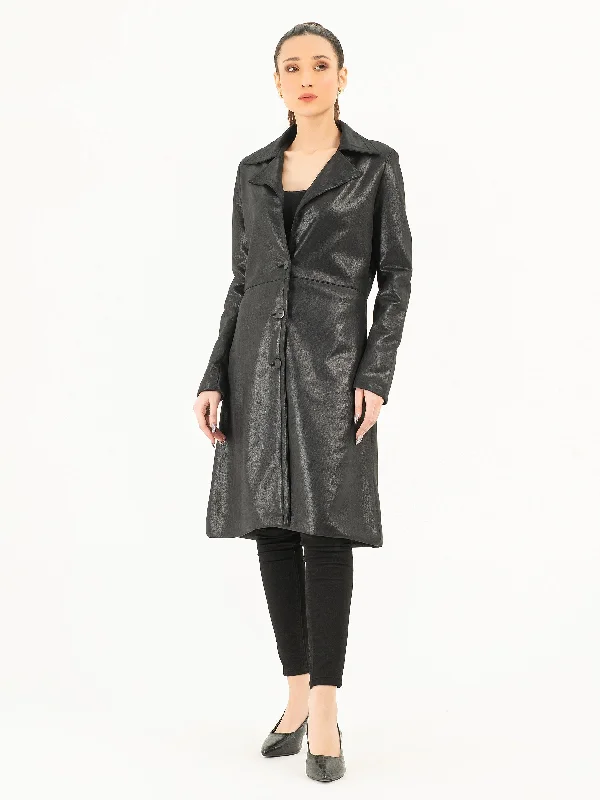 Suede Long Coat