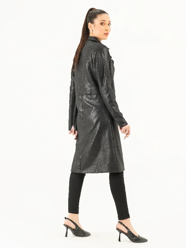 Suede Long Coat