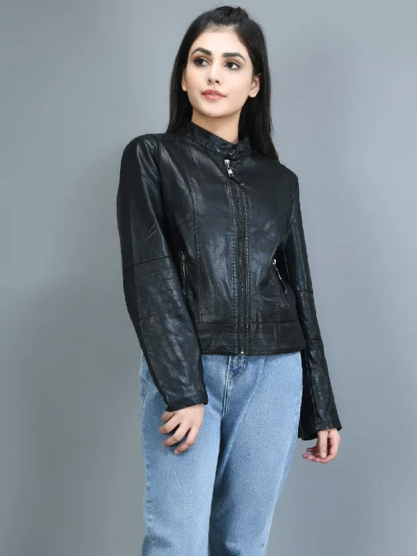 Classic Leather Jacket - Black