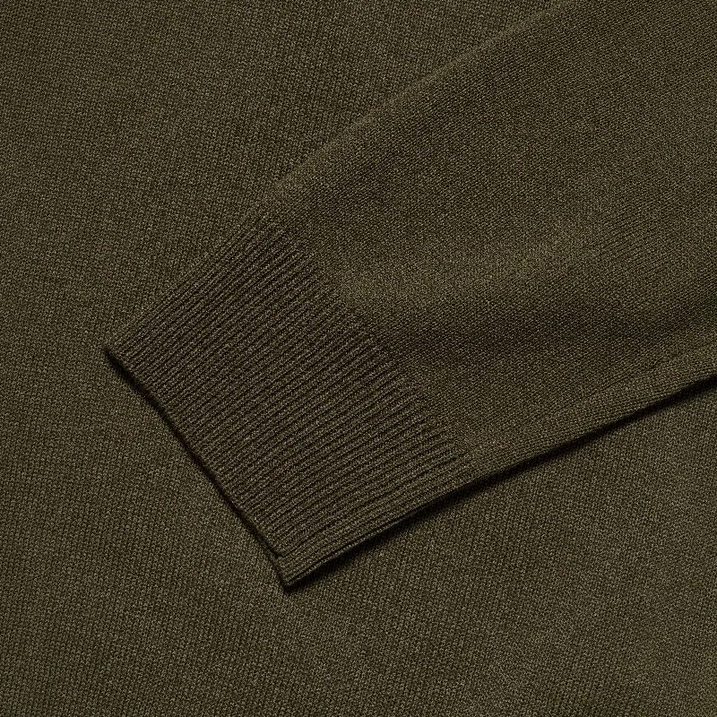 Knit Polo 12G - Olive