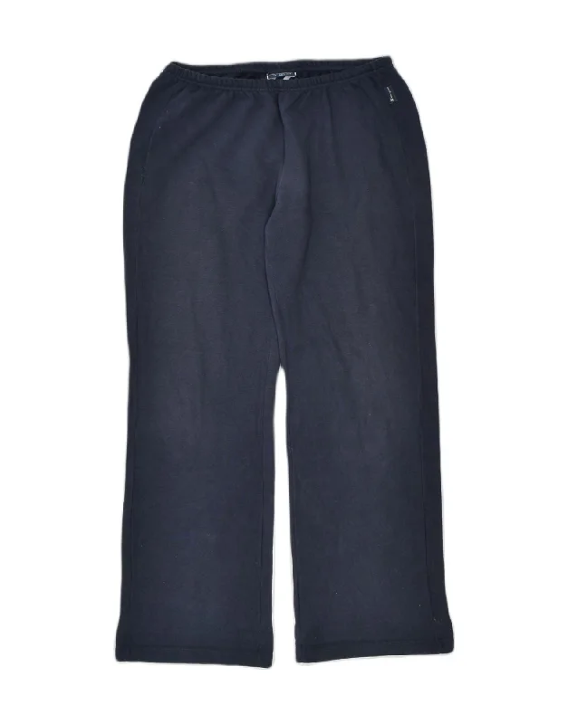 CHAMPION Womens Tracksuit Trousers Large Navy Blue Cotton