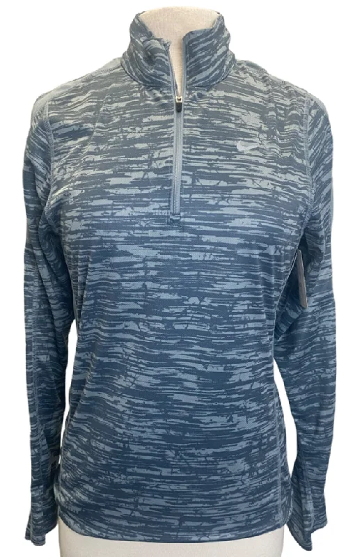 Nike Running Gray Patterned Pullover Size S MSP$65