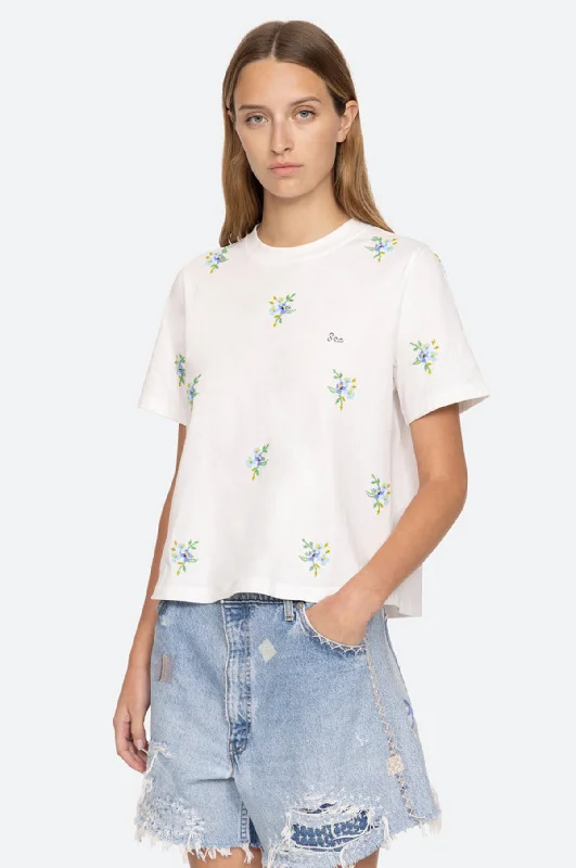 Tania Beaded T-Shirt White