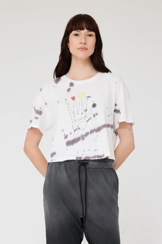 Black Tie-Dye Claudia Tee