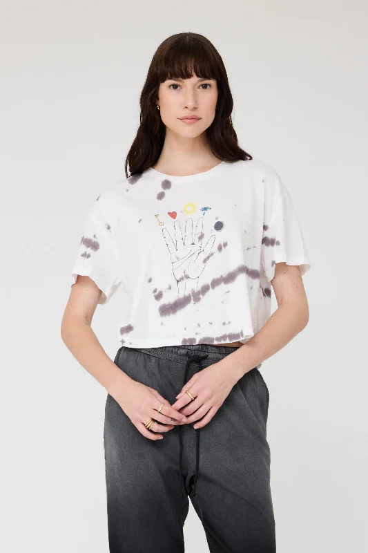 Black Tie-Dye Claudia Tee