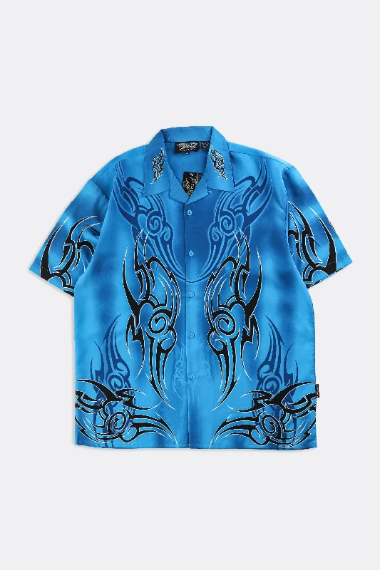 Deadstock Dragonfly Flames Camp Shirt - XXL