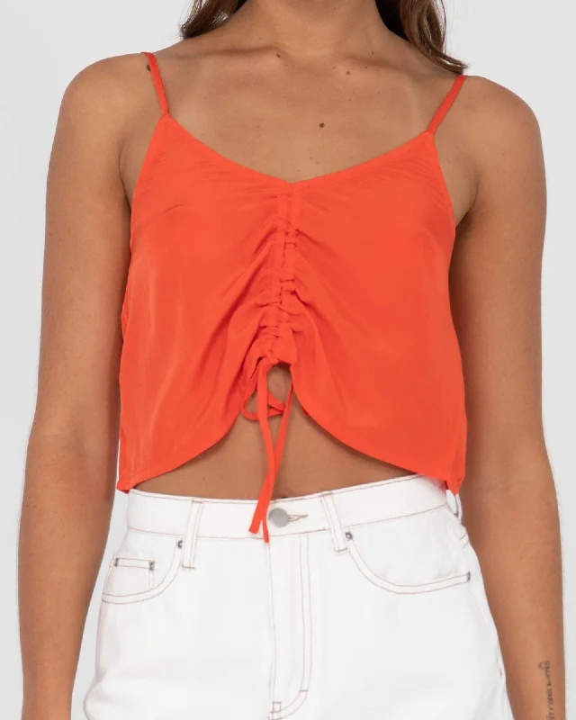 Rusty Porter Ruched Cami Crop Top