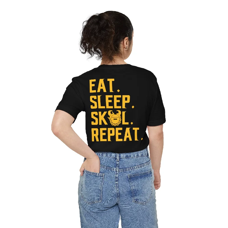 Unisex Pocket Tee - Eat. Sleep. Repeat.