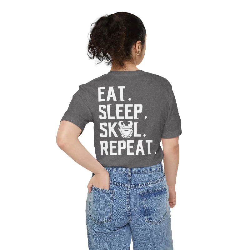 Unisex Pocket Tee - Eat. Sleep. Repeat.