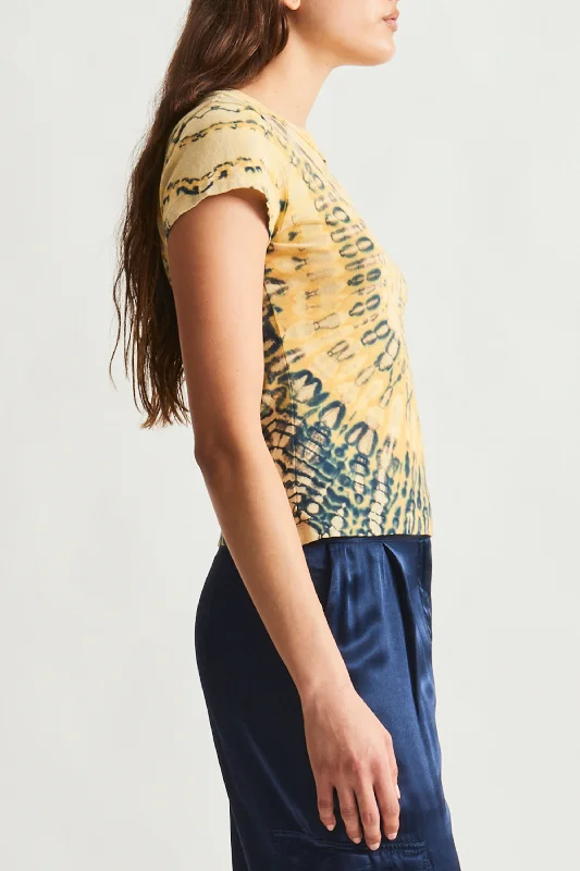 Yellow and Navy Liv Tee