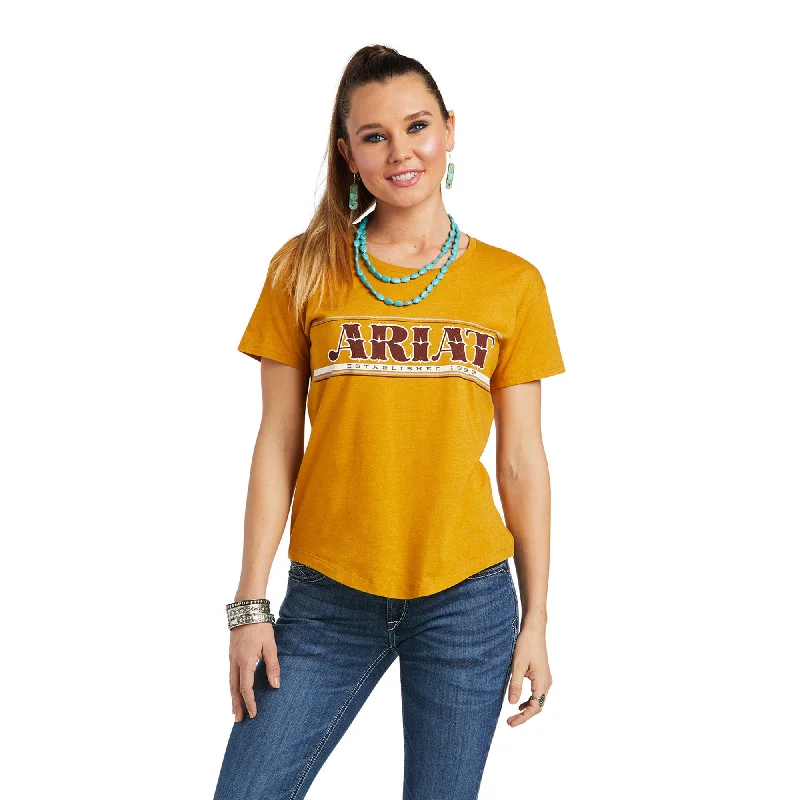 10038636 Ariat Women's Traditional Tee Buckhorn Heather