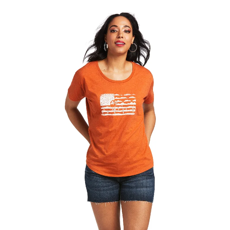 10039972 Ariat Women's Desert Flag Tee