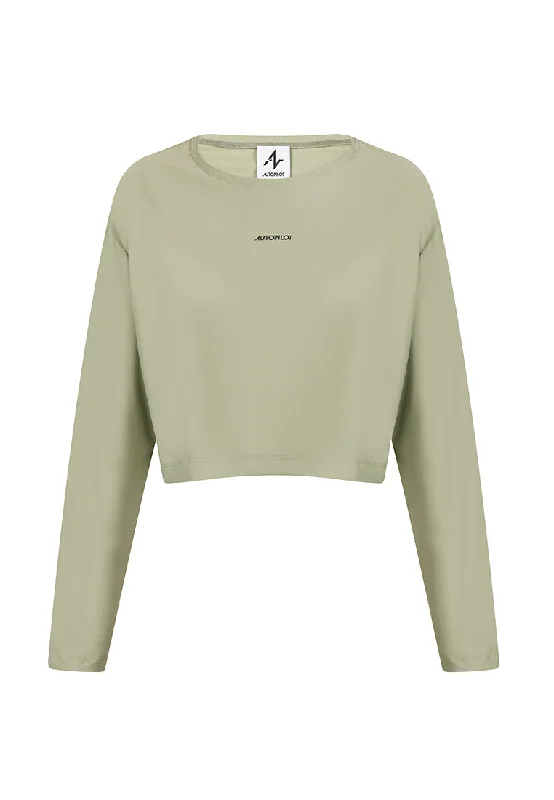 Laney Cropped Crew Neck With Open Back