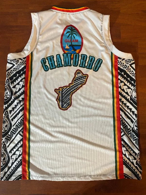 Chamorro Guam White Tribal 2024 Jersey