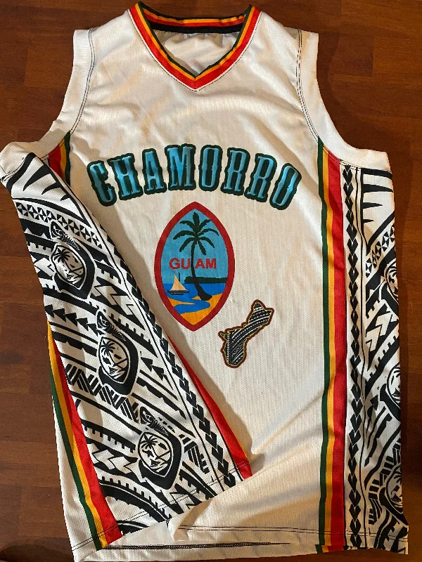 Chamorro Guam White Tribal 2024 Jersey